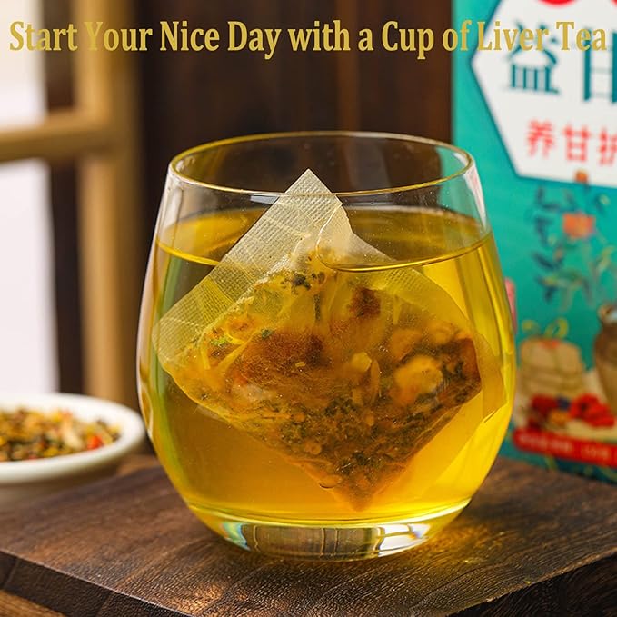 Nourishing Liver Tea,Daily Liver Nourishing Tea with 18 Different Herbs for Healthy Liver (3 Boxes 90 Bags)