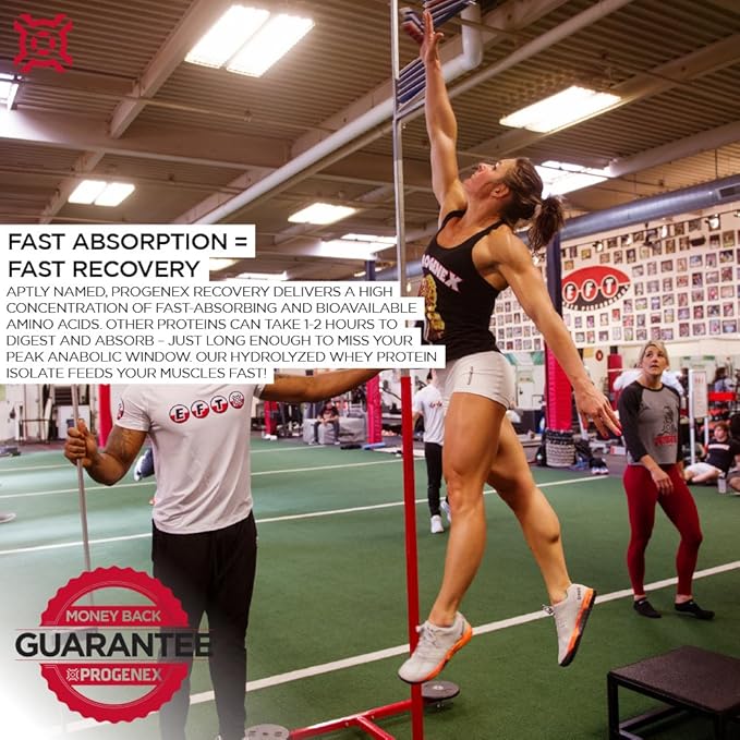 Progenex® Recovery | Best Post Workout Supplement | Hydrolyzed Whey Protein Shake Drink Mix | Help Sore Muscles | Tastes Great | Incredible Results | 30 Servings, Tropical Vanilla