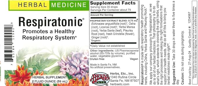 Herbs Etc. Respiratonic® 2 oz