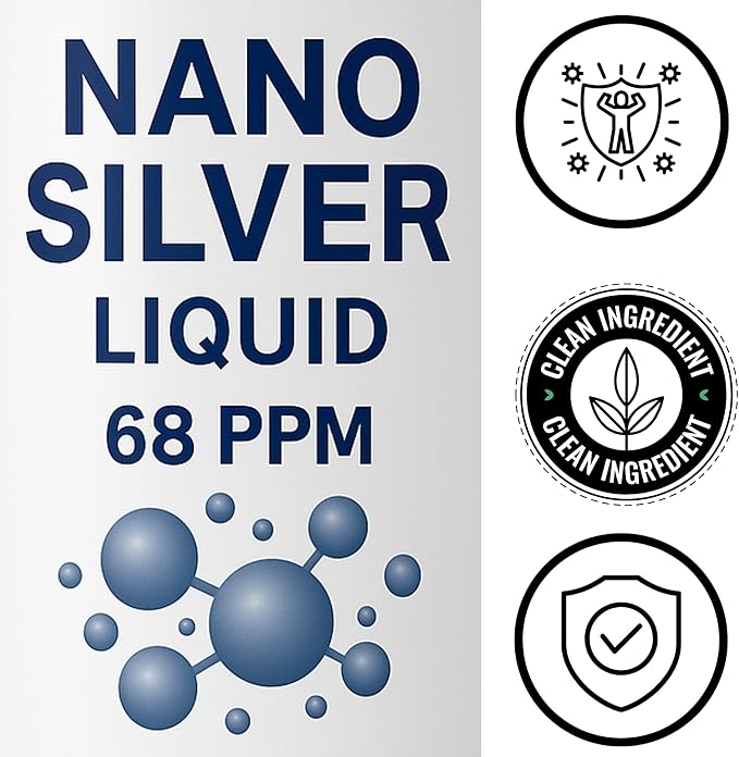 St. George Nano Silver | Collodial Silver Liquid Immune Support Supplement 4 oz.