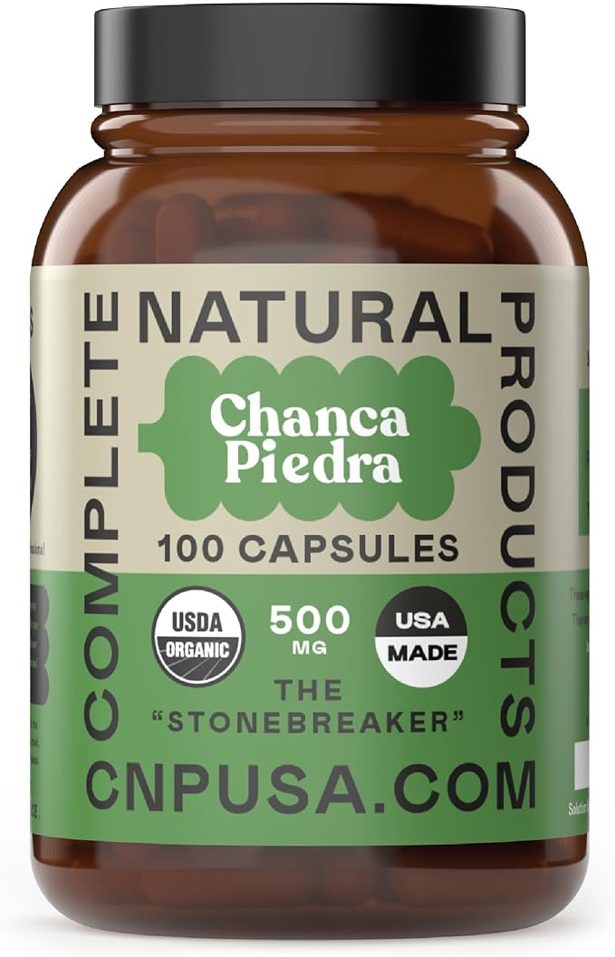 Organic Chanca Piedra Capsules - 500mg, 100 Pills, Pure Phyllanthus Niruri Stonebreaker Extract