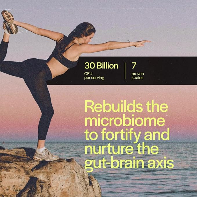Balance + Relief | Fast Melt Pre + Probiotic for Mood & Stress - BlackBerry Flavor, 30 Powder Sachets