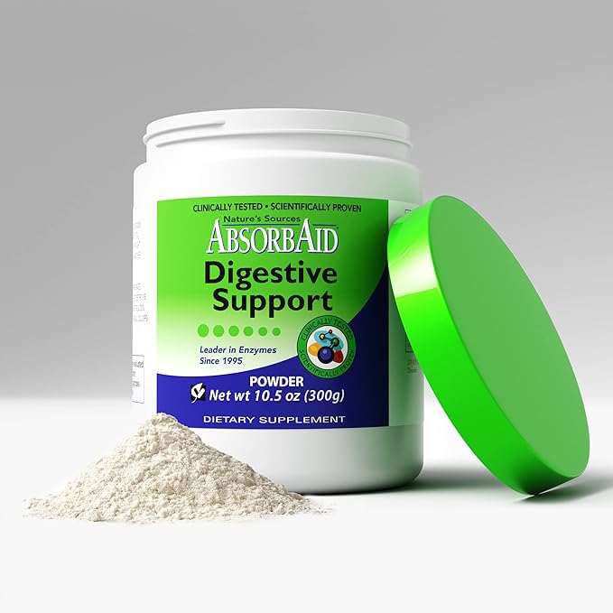 AbsorbAid Digestive Enzymes 300 Grams, Proven to Increase Vital Nutrient Absorption by up to 71%