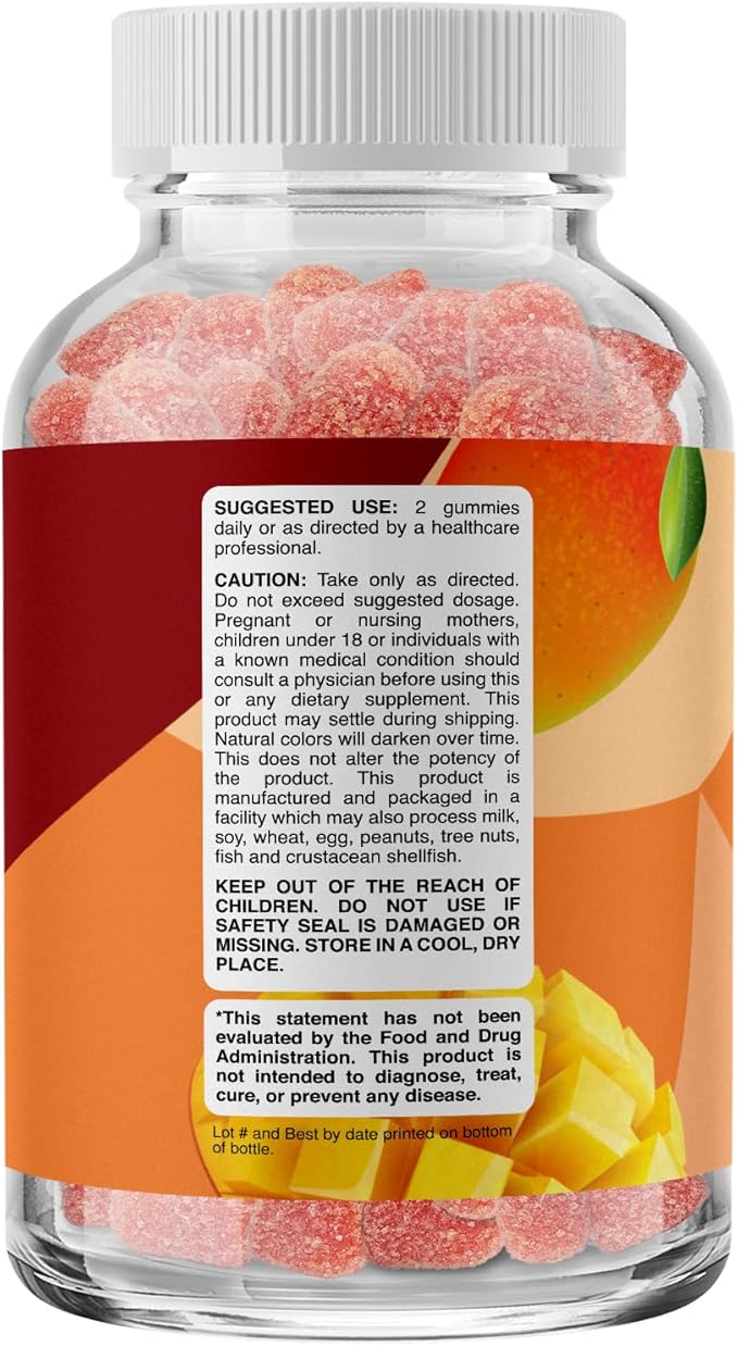 Phytoral Adults Lutein Gummies - Mango Flavored Potent Lutein and Zeaxanthin Supplements for Eye Health - Eye Vitamins for Blue Light Protection, Dryness, Strain Support & Visual Sharpness - 60 Count