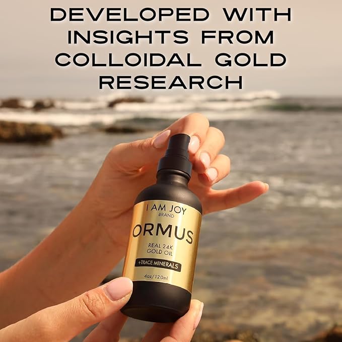 Ormus Gold Oil Monoatomic | Supports Deeper Thought, Intuitive Awareness & Dream Clarity | Rich with Minerals, Platinum, Iridium | Non-Chemical Extraction | 4oz