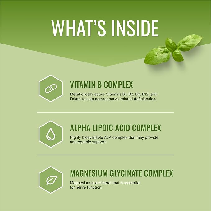 Approved Science Nervprin - Nerve Support - Benfotiamine, B12, R-Alpha-Lipoic Acid, Corydalis, Boswellia, BioPerine - 180 Capsules - Made in The USA