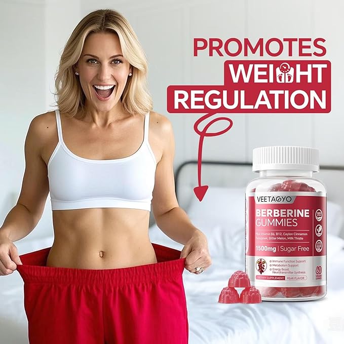 Berberine Supplement 1500mg,Sugar Free Berberine with Ceylon Cinnamon Gummies,Chromium,Turmeric, Fenugreek for Naturally Metabolism Balanced, Berberine HCl from Indian Barberry Extract, 120 Cts