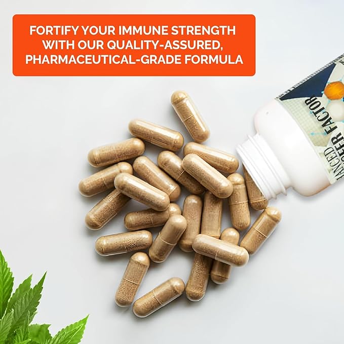 Transfer Factor Enhanced, 60 Natural Capsules, Immune Support - Transfer Factor Multi Immune from Cow Colostrum, Egg Yolk & Special Blend of Mushrooms (60 Capsules)