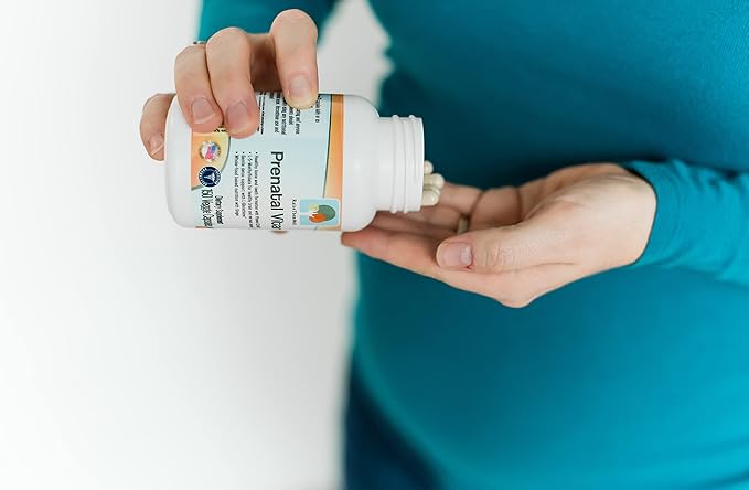 Prenatal Multivitamin with Methylfolate, K2 MK-7, Glutathione & Iron, Physician Developed, Non-GMO, Supports Healthy Pregnancy, Brain & Bone Development, 150 Veggie Capsules