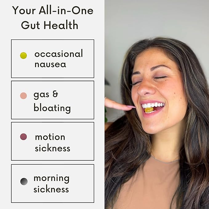 Sugar Free Tummy Tame Drops - 3X Better Absorption | Fast-Acting Pregnancy Nausea Relief & Morning Sickness Relief | Ginger, Lemon, Spearmint & B6. Individually Sealed Drops, 28 Ct