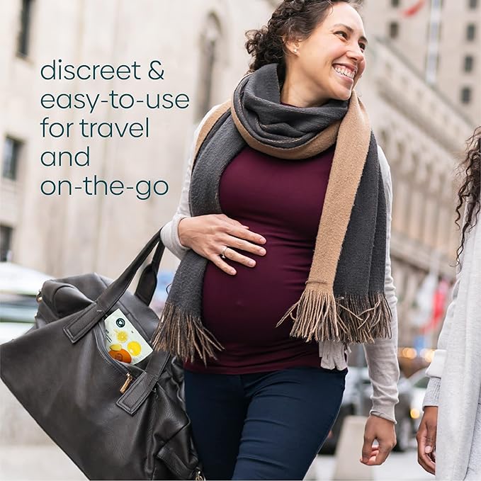 UpSpring Stomach Settle for Moms Drops for Occasional Morning Sickness with Ginger, Lemon, Spearmint, and B6. Individually Wrapped Drops, 28 Ct(Packaging May Vary)