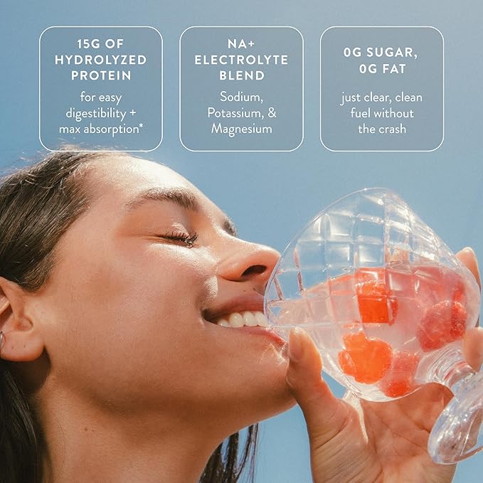 Arrae Clear Protein, Natural Protein Supplement, Support Daily Nutrition Intake, Easy to Dissolve with Smooth Texture, no Unnecessary additives, 14 Servings