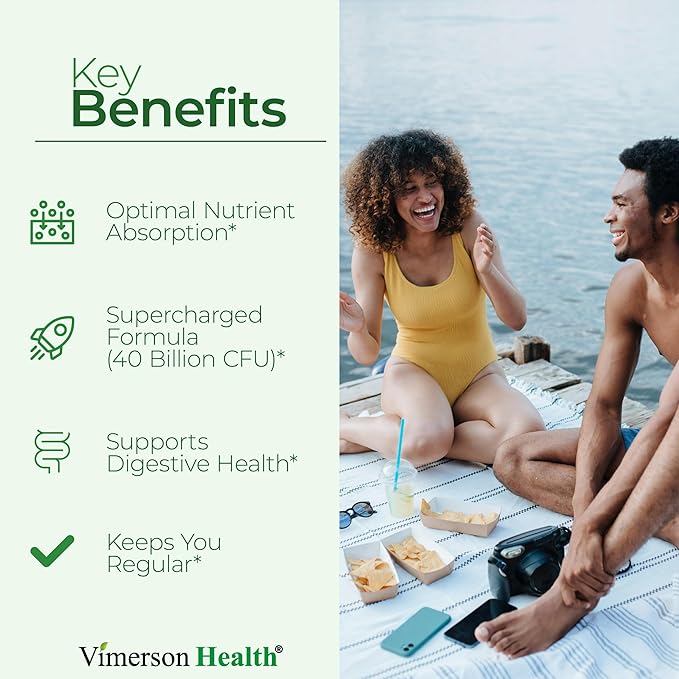 Probiotic 40 Billion CFU - Bifidus Probiotics (Probióticos) and Daily Immune Balance Probiotics for Gut and Digestive Health - 4 Clinically-Studied Strains - Shelf Stable - Dairy & Soy-Free - Non-GMO