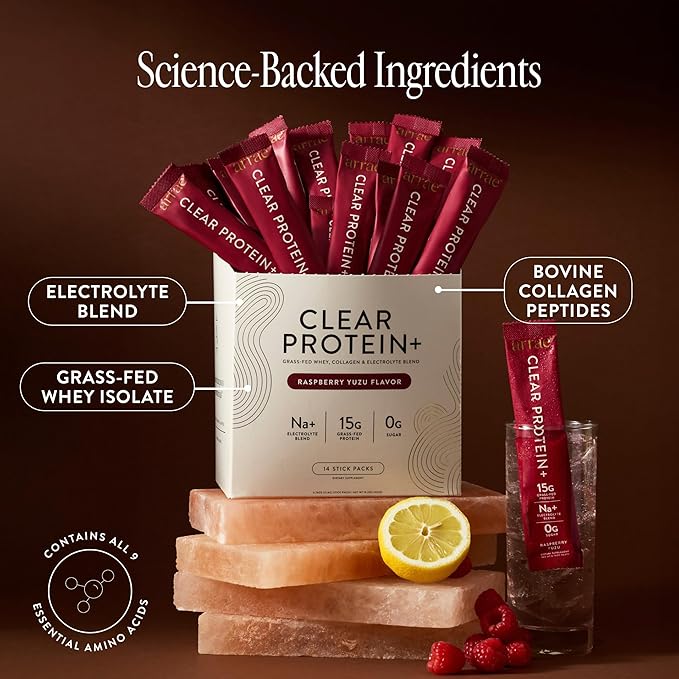 Arrae Clear Protein, Natural Protein Supplement, Support Daily Nutrition Intake, Easy to Dissolve with Smooth Texture, no Unnecessary additives, 14 Servings