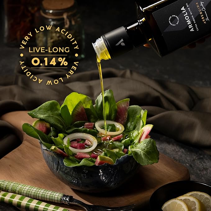 ARMOLIA 24-Pack Olive Oil Extra Virgin, Cold Pressed, Early Harvest, High Polyphenol (<400 mg/kg), Low Acidity (0.14%), 2025 Gold Award Winner, Drinking Premium Glass Bottle EVOO ( 24 Pack x 500mL , 405.6 Oz )