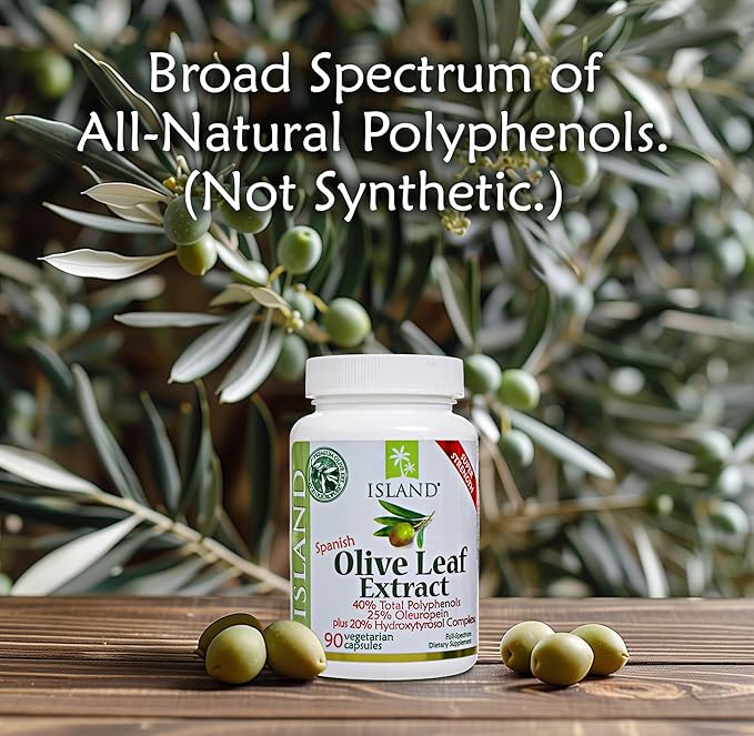 Olive Leaf Extract Capsules – 25% Oleuropein (40% Total Polyphenols), Plus 20% Hydroxytyrosol Complex – 100% Grown & Extracted in Spain (90 Capsules)
