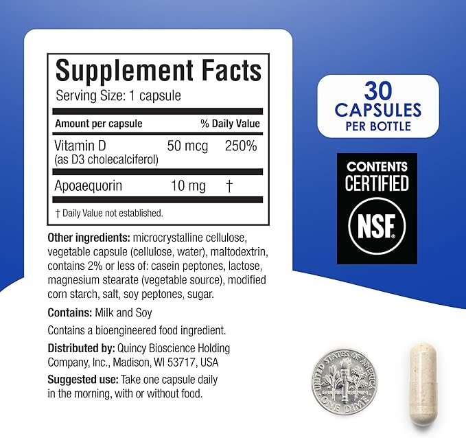 Prevagen Regular Strength - 120 Capsules (4 Month Supply) | Formulated for Your Brain | 10mg of Apoaequorin Plus Vitamin D3 with 7-Day Pill Minder