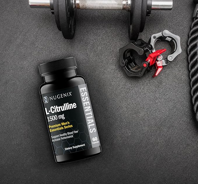 Nugenix Essentials L-Glutamine, 1500mg 100% Botanical L-Glutamine Amino Acid, Protein Synthesis, Supports Cellular Function, 120 Capsules