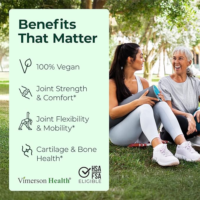Vegan Glucosamine Chondroitin MSM - 100% Vegan Joint Support Supplement for Women & Men with Burdock and Glucosamine Sulfate 1500 mg. Used for Cartilage and Joint Health and Flexibility - 90 Capsules