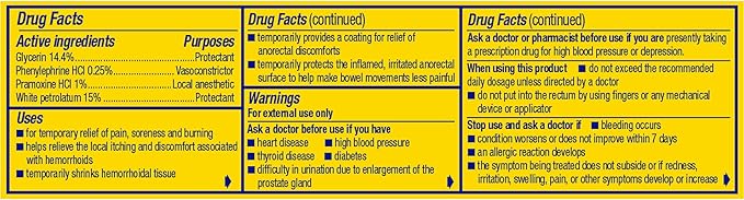 Preparation H Hemorrhoid Symptom Treatment Cream (0.9 Ounce Tube), Maximum Strength Multi-Symptom Pain Relief with Aloe
