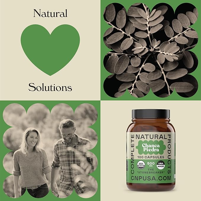 Organic Chanca Piedra Capsules - 500mg, 100 Pills, Pure Phyllanthus Niruri Stonebreaker Extract