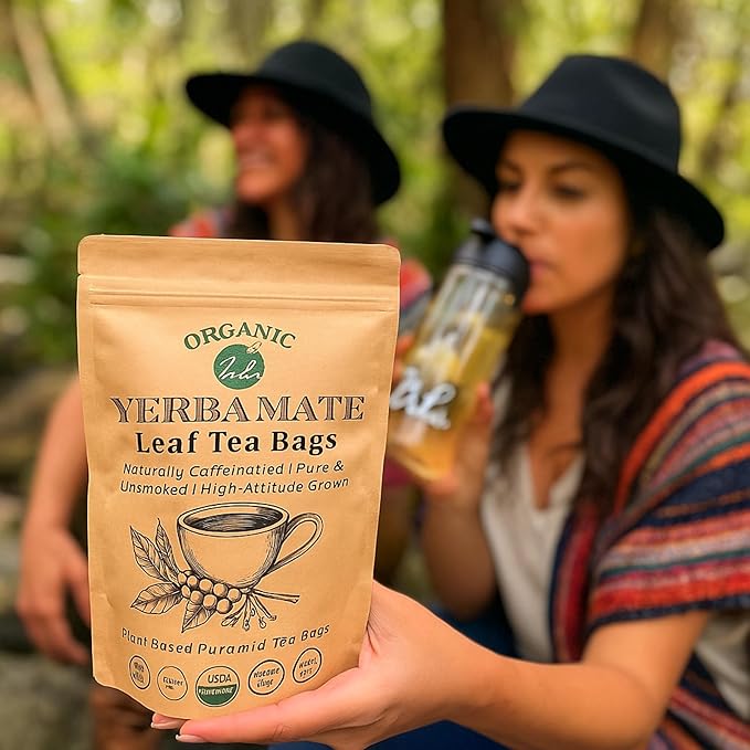 Dr. Lu Organic Turmeric Ginger Cinnamon Tea | Tropical Wild Roots & Bark from South Asia | 100% Natural Digestive & Warming Support | 30 x 3g Potent Root Blend Corn Fiber Pyramid Bags (No Plastic, No Nylon) (30 Count (Pack of 1), Yerba Mate)