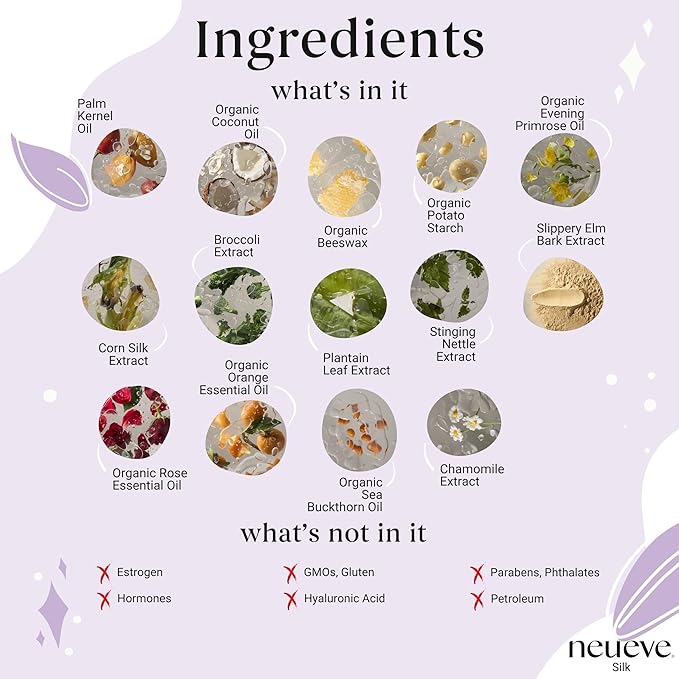 NeuEve Silk Age 55+ Vaginal Suppositories for Menopause Relief, Vaginal Dryness, Irritation & Itching, with All-Natural Ingredients, Phase 1 | 8 Count | 1-Month Supply