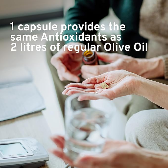 Organic Olive Leaf Extract Capsules Olivie Force/Rich | Antioxidant Polyphenol Supplement for Adults | Health Support Supplement | 100 Vegetal Capsules