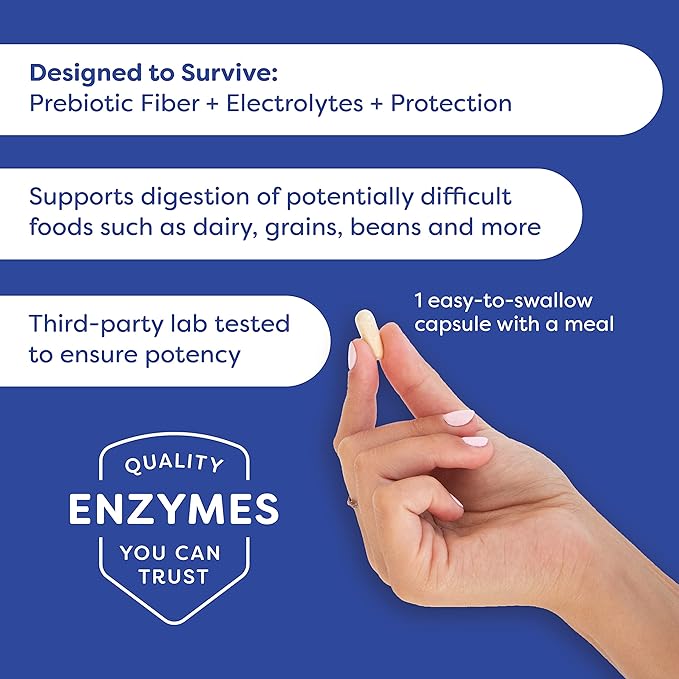 Probulin Daily Digestive Enzymes - Plant-Based Enzymes to Support Digestive Comfort, 60 Vegan Capsules