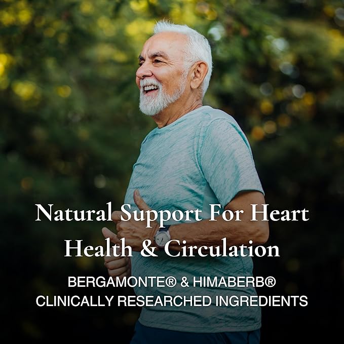 Berbercol | 500mg Citrus Bergamot (as Bergamonte) & Berberine | Naturally Supports Heart Health and More | 60 Capsules