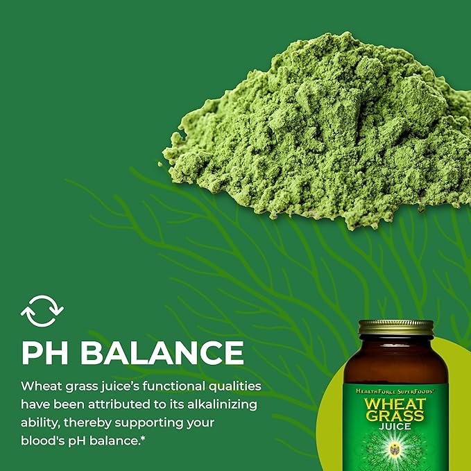 HealthForce SuperFoods Wheat Grass Juice Powder - 8 oz Powder