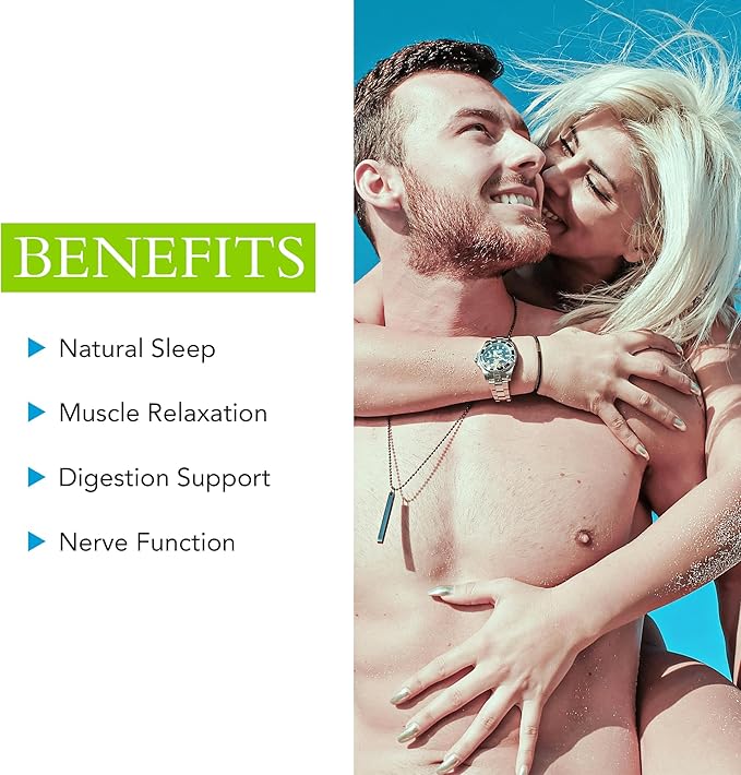 Three Magnesium Supplement – Natural Supplements for Men & Women - Triple Action Blend May Support Sleep, Digestion, Muscles, & Nerves - Non-GMO, No Fillers, 400 mg, 30 Capsules