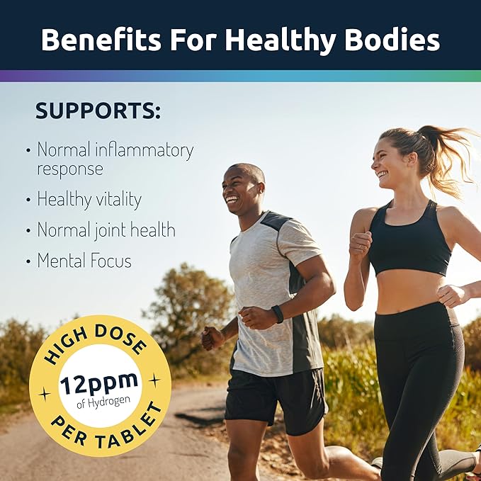 Invigorated Water - Hydrogen Water Tablets with Magnesium, 60 Servings - H2 Supplements Support Normal Energy, Brain, and Cognitive Health, Raspberry Flavor