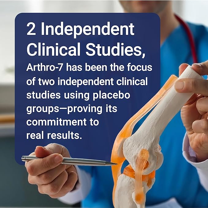 U.S. Doctors’ Clinical Arthro-7 - Clinically Proven Joint Support Complex with Turmeric, MSM, Collagen, Bromelain for Flexibility, Mobility, and Strong Cartilage - 60 Capsules - 15/30-Day Supply