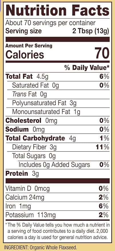 Bob's Red Mill Organic Flaxseed Meal, 32oz (Pack of 4) - Non GMO, Vegan, Paleo Friendly, Keto Friendly, Kosher