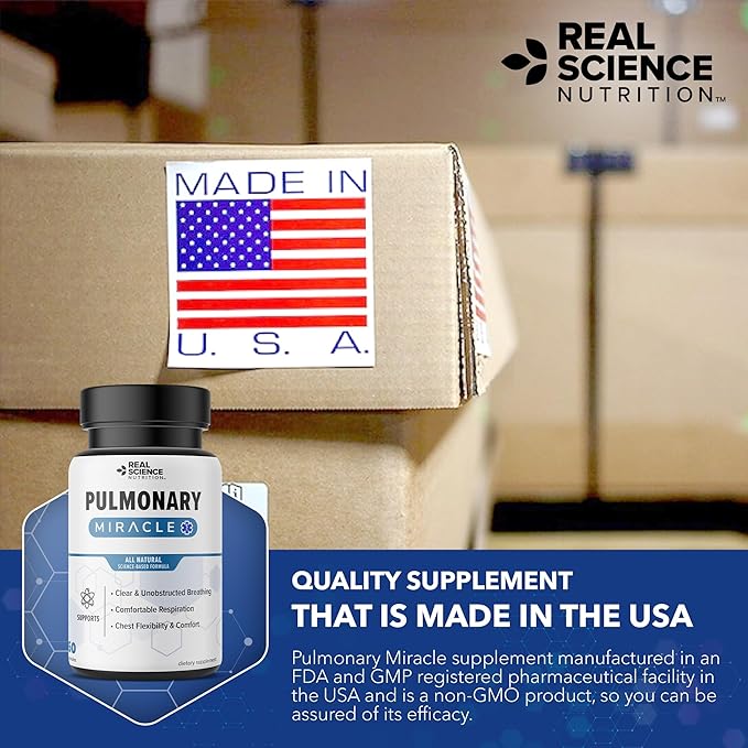 Offers Pulmonary Miracle, COPD Relief for Shortness of Breath, wheezing, and Cough