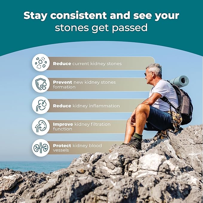 PUREHEALTH RESEARCH Kidney Health Formula - Complete Kidney Cleanse Solution from Effective Kidney Stones Dissolver with Chanca Piedra Stone Breaker for Ultimate Kidney Support - 1 Bottle