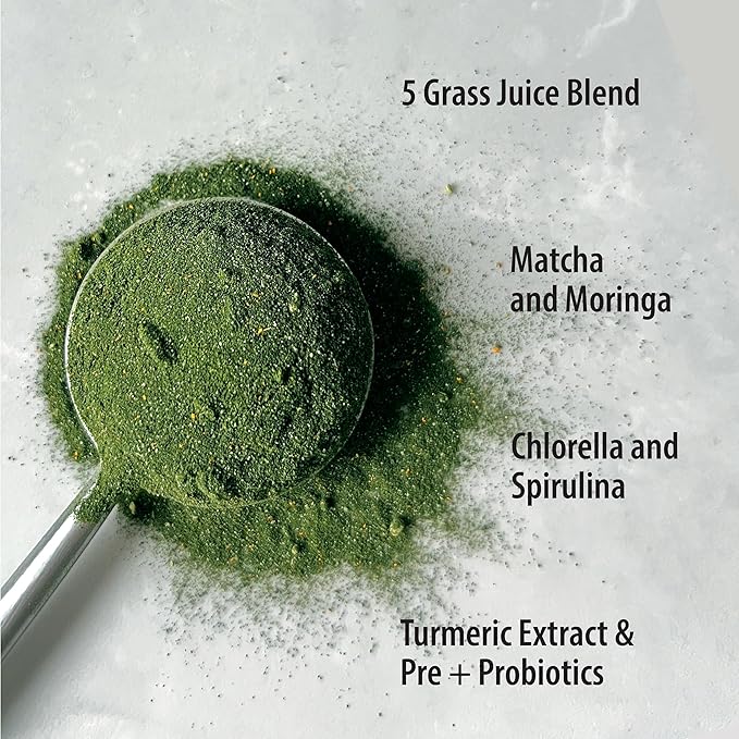 Organic Traditions Super Greens Powder Superfood with Turmeric, Cucumber Melon Flavored Organic Greens Superfood Powder, 200g / 7oz Bag