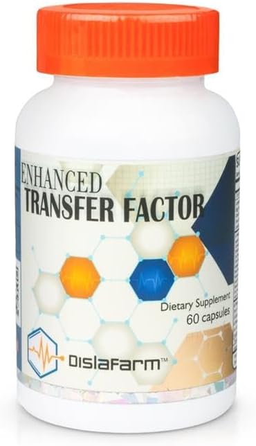 Transfer Factor Enhanced, 60 Natural Capsules, Immune Support - Transfer Factor Multi Immune from Cow Colostrum, Egg Yolk & Special Blend of Mushrooms (60 Capsules)