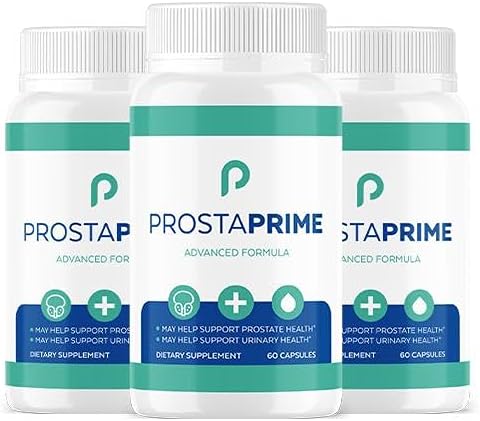 Official Prostate Health Capsules for Men – ProstaPrime Natural Bladder Support & Urinary Flow with Saw Palmetto, Nettle Root & Pygeum, 3 Pack