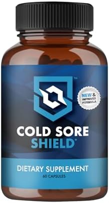 | Daily Cold Sore Supplement Including L-Lysine & Natural Defense Ingredients | Around The Clock Support | 60 Count | Made in The USA
