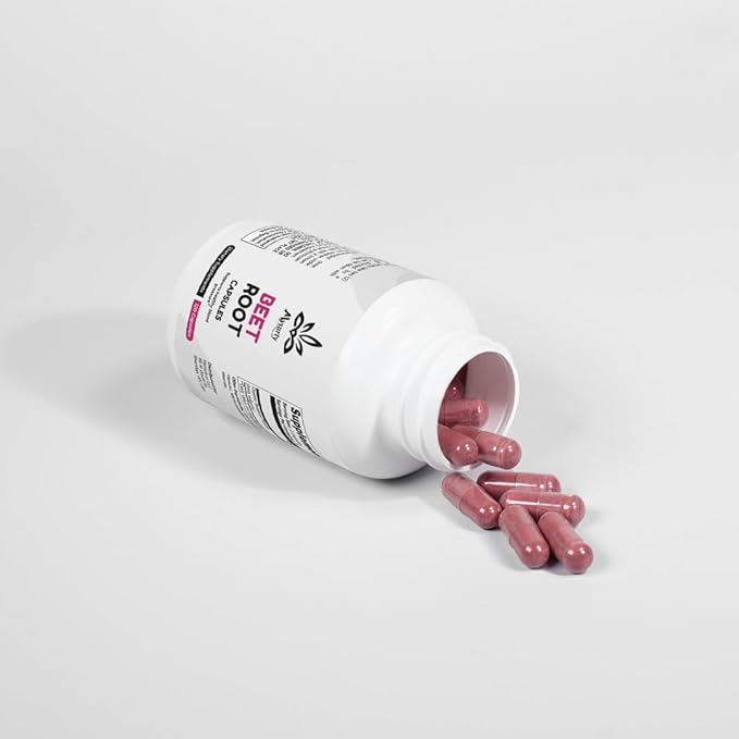 Beet Root Capsules 120 Capsule | Beet Root Powder Capsules - Beetroot Powder | Packed for Freshness and Quality | 120 Capsule (Pack 4)