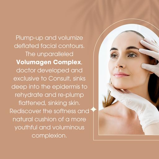 Consult Beaute Volumagen TRIO Skin Care For Plumper & Smoother Skin - Collagen, Hyaluronic Acid and Ceramides - Doctor Formulated for Face, Neck and Eyes - Boost Moisture for Glowing Complexion