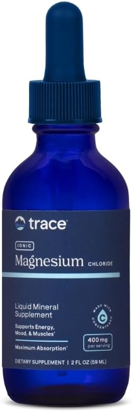 Trace Minerals | Liquid Ionic Magnesium 400 mg | 2 fl oz - Pack of 1 (32 Servings)