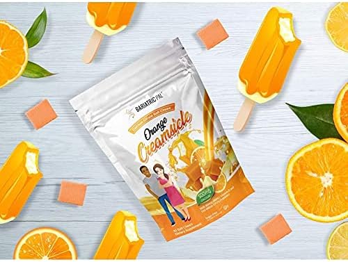 BariatricPal Sugar-Free Calcium Citrate Soft Chews 500mg with Probiotics (90 Count) - Orange Creamsicle