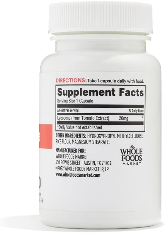 Whole Foods Market 365, Lycopene 20 mg, 30 Count (Pack of 2)