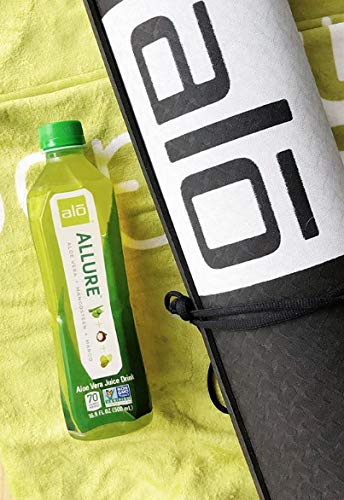 ALO Aloe Vera Juice Drink | ALLURE - Mangosteen + Mango | 16.9 fl oz, Pack of 12 |Plant-Based Drink with Real Aloe Pulp
