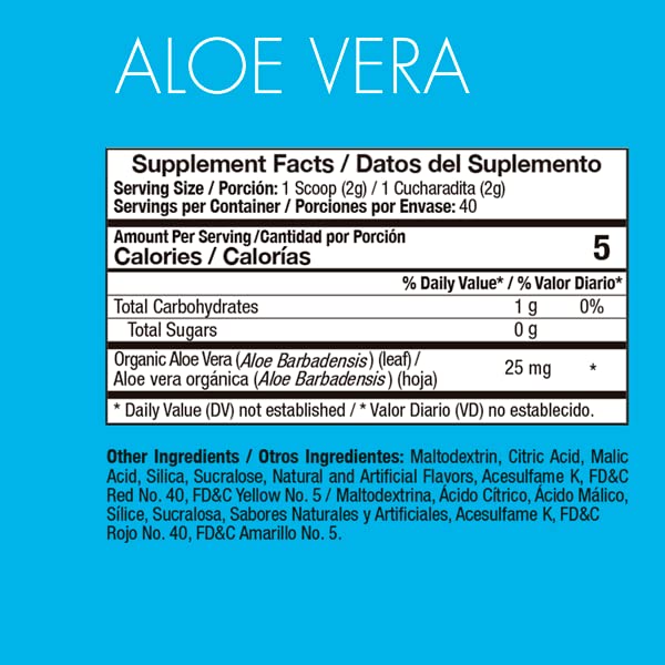 Yes You Can! Organic Aloe Vera Powder Drink Mix - Hydration Booster Infused with Pure Aloe Juice - Delicious Flavors - Made in USA - Antioxidant Rich - Vatiety Flavor - 40 Servings Per Canister (4 Pack)