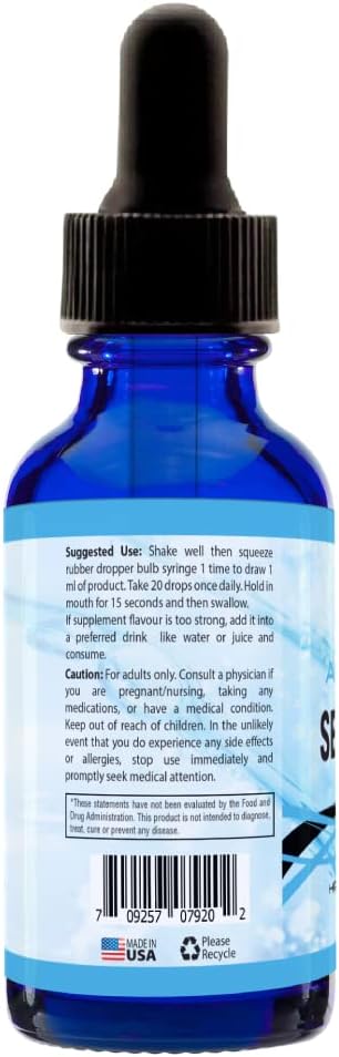 Absonutrix Serrapeptase Enzyme 583mg, 4 Fl oz, 250000 spu per Serving, 120 Servings, High Bioavailability, Quick Absorption, GMP-Certified, Non-GMO, Plant Based, Made in USA