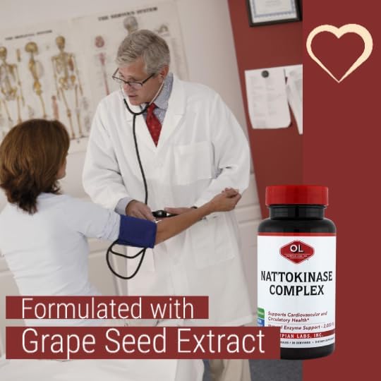 Olympian Labs Nattokinase Complex with Grape Seed Extract Herbal Supplements, Superior Heart Health Support - 30 Daily Capsules